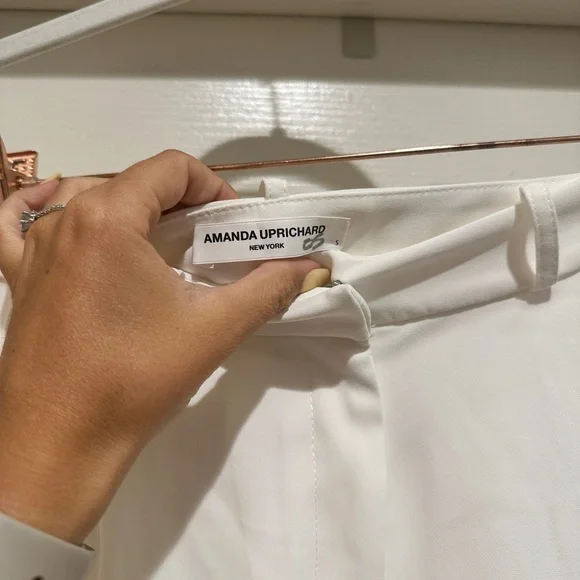 Amanda Uprichard Wallce Pants in Ivory - Picture 8 of 10